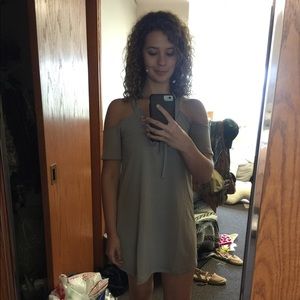 Grey, Lulus dress off the shoulder